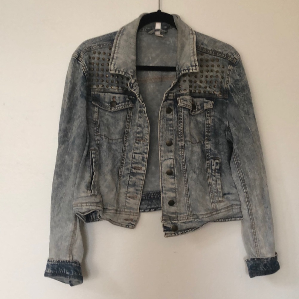 Studded Denim Jean Jacket